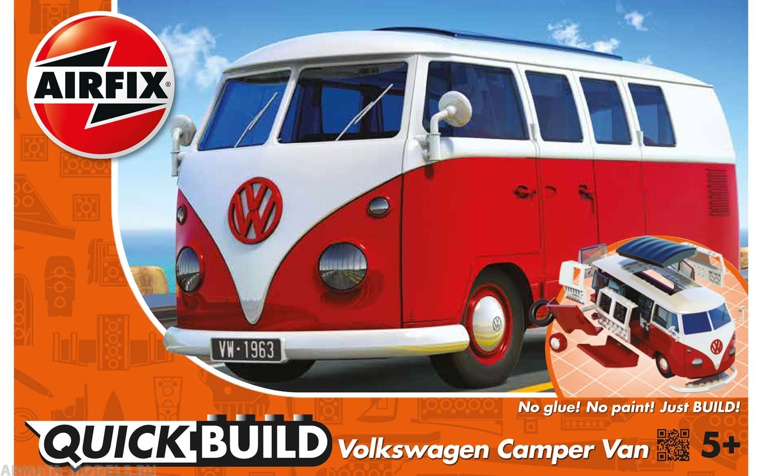 J6017 QUICKBUILD VW Camper Van Airfix