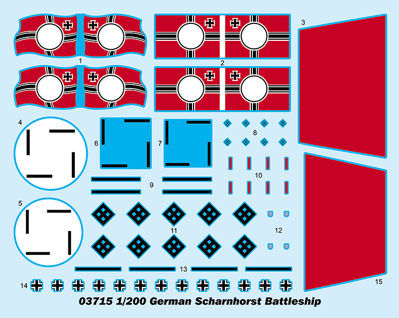 03715P German Battleship Scharnhorst Trumpeter