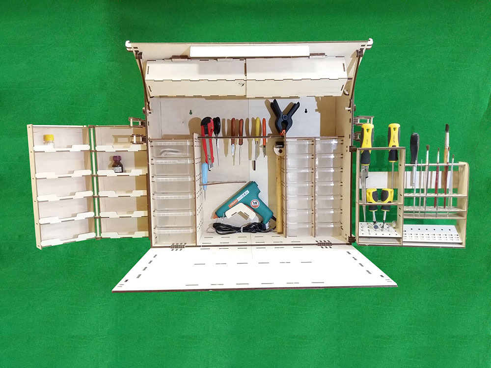 5100 большое переносное рабочее место моделиста (комплект деталей для сборки)