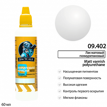 09.402JIM Лак матовый полиуретановый усиленный