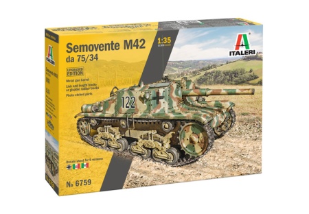 6759ИТ SEMOVENTE M42 da 75/34, обновленная версия Italeri