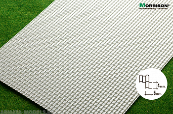 041mch072 Объёмная текстура металлочерепицы М 1:72. (Лист А4-19см.х28см.)