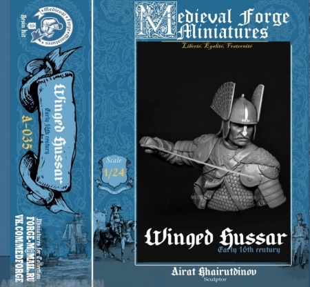 A-035 Фигура Польский крылатый гусар Medieval Forge Miniatures