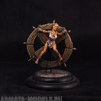 BV-wheel Игровая миниатюра  girl on wheel dressed девушка на колесе одета