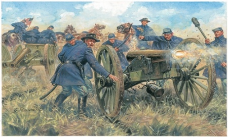 6038ИТ Солдатики Union Artillery (American Civil War) Italeri