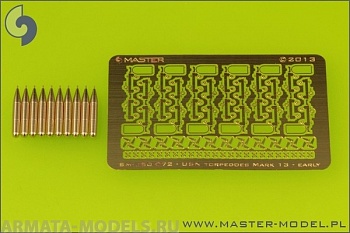 SM-350-072 Воздушно-десантные торпеды USN Mark 13 (22,4 дюйма) с тележками - ранний тип (10 шт.)