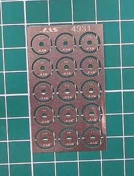 4931J Набор дисков для ревитера  d 8.5 мм, шаг 0,35 - 1,5 мм, 15 шт.