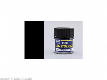 C033 Краска 10мл  FLAT BLACK