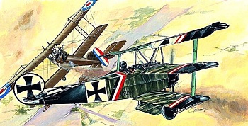 0805SM Самолёт  Fokker Dr. 1 (1:48)